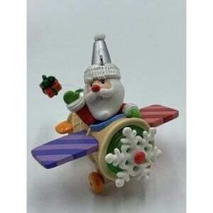 Hallmark Santas Sweet Ride Keepsake Ornament 2008 Ice Cream Cone Airplane Christ